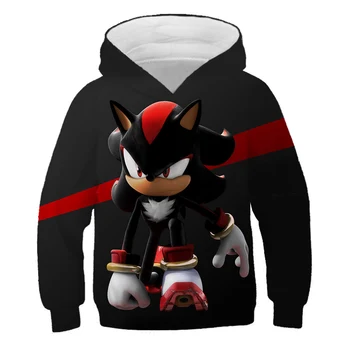 Sonic the Hedgehog Oblečenie Letné Cool 3D Deti Hoodies dievčatá Rodiny košele Chlapci hoodies Mario Mikina Jeseň Detí Topy