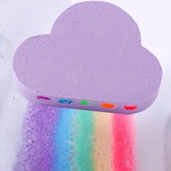 Prírodné Starostlivosti O Pleť Cloud Tvar Rainbow Vaňa Bublina Exfoliačný Hydratačné Vaňa Loptu Bomby Starostlivosti O Pleť Romantický Kúpeľ Soľ