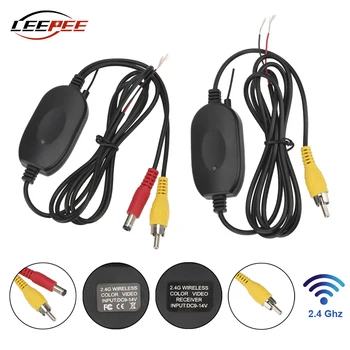 LEEPEE 2.4 G Bezdrôtový Vysielač, Prijímač, Držiak Pre Auto parkovacia Kamera DVD Obrazovky Monitora Zadnej strane Dash Cam GPS Auto Príslušenstvo
