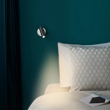 ZEROUNO Stenu Lampa na Čítanie Namontované Nočné LED Nástenné svietidlo krytý Hotelový Hosť Izba izba Čelo knihy čítať Svetlo s vypínačom