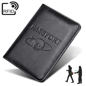 Vintage RFID Zemi Business Pas Vzťahuje na Držiteľa Cestovné Príslušenstvo ID Kartou PU Kožené Vysoký Stupeň Prípad Ženy, Mužov Peňaženky