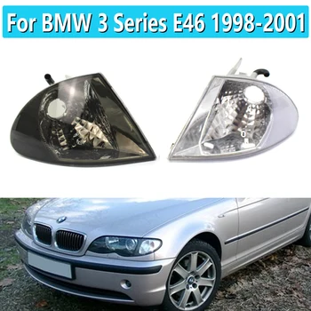 Pre BMW Radu 3 E46 Sedan Vozňa, 4-Dverové 1998-2001 Auto, Indikátor Parkovania Zase Signál Rohu Svetlo Strane Lampa Kryt Auto Jasný Objektív