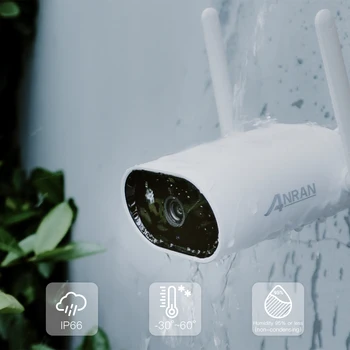 ANRAN 5MP Video Surveillance Camera System 15.6 palcov LCD videokamery Audio Vonkajších CCTV Kamier Nepremokavé Nočné Videnie APP
