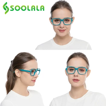 SOOLALA 2ks Retro Námestie Okuliare na Čítanie Ženy Okuliare Rám Prezieravého Presbyopic Čítacie Lupy +0.5 0.75 1.0