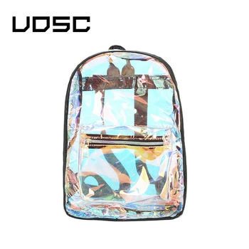 UOSC Ženy Hologram Batoh Laser Daypacks PU Kožené Dospievajúce Dievčatá Školské tašky Pack Žena Holografické Tašky Mochila