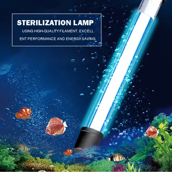 Akvárium UV Sterilizátor Svetlá akvárium Baktericíd Lampa Dezinfekcia UV Filter Nemocnice Domov Krytý Zabíjanie Baktérií