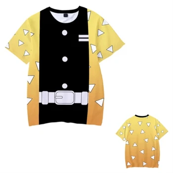 Roztomilé Deti Démon Vrah tlač 3D T Shirt Anime T-shirt Chlapcov, oblečenie dievčatá Streetwear cosplay hip hop Ghost Čepeľ Cosplay topy