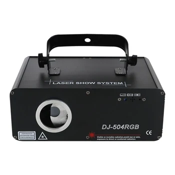 Doprava zadarmo 500MW RGB 5 v 1 Laserové 3d Projektor Fáze Účinok Svetla pre DJ, Disco Dmx regulácia Osvetlenia, Práce s Pohyblivé Hlavy