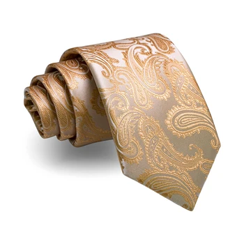 JEMYGINS Značky Väzby Pre Mužov 8cm hodvábne Tkaniny Muži Kravatu Paisley Vzor Kravata Klasické Strany Svadobný dar