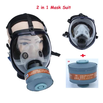 Chemickej bezpečnosti striekacie lak plynová maska, full-face práce dýchacie masky s filtrom prvok 40 mm