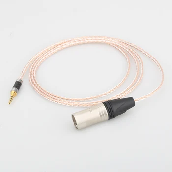 Audiocrast 4pin XLR/2.5 mm//4.4 mm Vyvážené 7N OCC Strieborné Pozlátené Upgrade Kábel pre T60RP T20RP T40RPmkII T50RP Slúchadlá