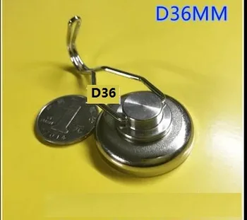 5 KS D36mm flexibilné otočná silné neodýmu magnetický hák s vertikálnym ťahom silou 16KG vzácnych zemín magnet D36mm