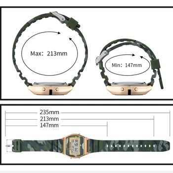 PANRAS pánske Hodinky Vojenské Hodinky Vodotesné Elektronické Digitálne LED Svetelný Alarm Športové náramkové hodinky Relogio Masculino