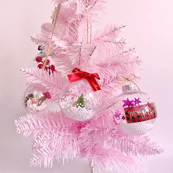 6pcs/Veľa Vianočný Strom Dekorácie Tvorivé Vianočné Gule 2021 Visí Nezávislá Nový Rok Xmas Party Ozdoby Bobule Borovicové Šišky