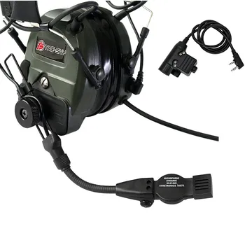TAC-SKY TCI OSLOBODITEĽOV 1 silikónové chrániče sluchu outdoor, lov športové zníženie hluku vyzdvihnutie taktickej streľbe vojenských headset FG