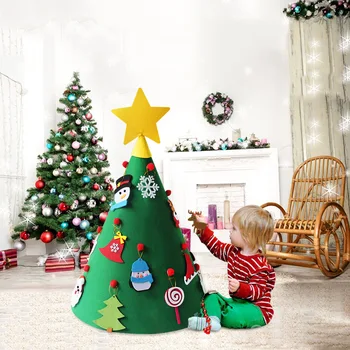 3D Cítil Vianočný Stromček s Ozdoby Detí Nový Rok 2021 Vianočný Stromček, Darčeky, Hračky Visí Navidad 2020 Kerst Decoratie Noel