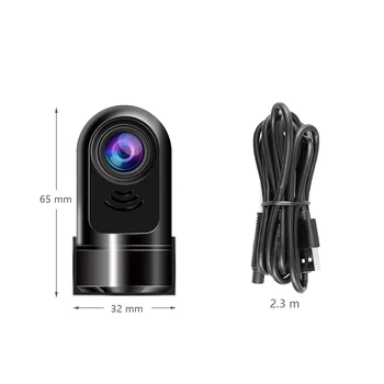 AMPrime Dash Kamera Mini Videokamera Pre Android Široký Stupňov Jazdy Záznamník Nočné Videnie G-senzor, Auto DVD, GPS Navigácia, Rádio