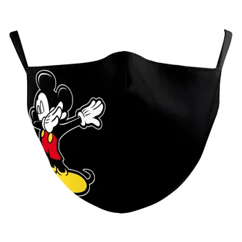 Disney Mickey Maska Dieťa Maska Umývateľný Opakovane Maska Proti Prachu Polovicu Tváre Úst Maska PM2.5 Haze Doklad s Filtrami