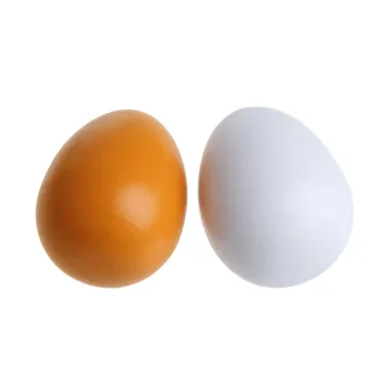 6pcs Drevené Vajcia, Žĺtok Predstierať, že Hrať Kuchyne Potravín Varenie Dieťa Dieťa Hračku Darčeková Sada Simulácia vajcia