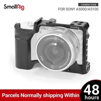 SmallRig Fotoaparát Klietka pre SONY A5000 / A5100 s Shoe Mount Závitové Otvory pre Mikrofón Monitor Pripojiť na Vlogging 2226