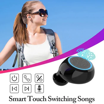 Bezdrôtové Slúchadlá TWS Bluetooth5.0 Slúchadlá M11-9 Športové Nepremokavé Headset Pre iOS Android S 3500mAh Dotykové Ovládanie Slúchadiel
