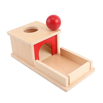 Montessori Objekt Trvácnosť Box s Zásobník Drevených Trvalé Box Praktický Život Vzdelávania, Vzdelávacie Hračky pre Batoľatá Unisex Dieťa