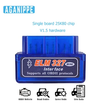 Elm327 V1.5 Bluetooth OBD2 Skener Diagnostické Auto Elm327 1.5 OBD 2 Elm 327 Auto Diagnostický Nástroj ODB2 Auto Scan (automatické vyhľadávanie Adaptér