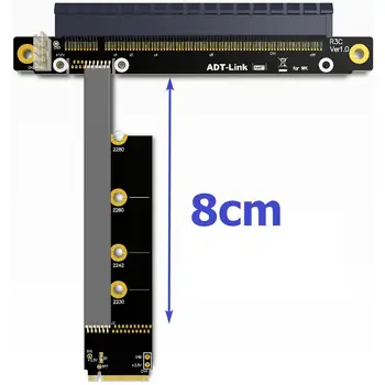 M. 2 pre NVMe Do PCIe 16x Stúpačky X11050ti 1060ti 1080ti RX580 Grafická Karta Extender M2x16 PCI-e Pre NVIDIA, AMD A N Karty Btc Baník