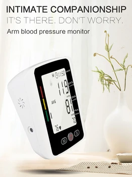 Horné rameno typu automatické vysoko presné hlasové elektronický monitor krvného tlaku merací prístroj tlakomer