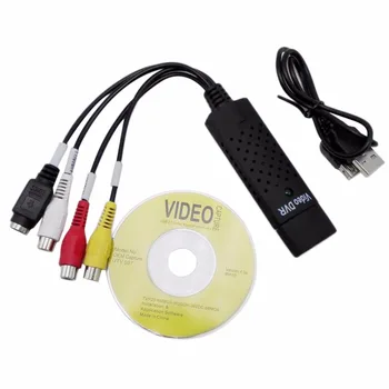 USB 2.0 Video Capture Karty PC Converter Adaptér, TV, Audio, DVD, DVR VHS na Okno 2000 XP, Vista, Win 7