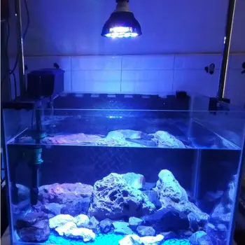 Celé spektrum LED Akvárium morské svetlo akvárium lampa koralový útes žiarovka pre sladkovodné riasy, morské ryby