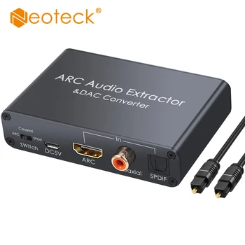 Neoteck HDMI ARC DAC Prevodník Adaptér HDMI Audio Return Channel Digitálne HDMI, Optický SPDIF Koaxiálny na Analógový 3,5 mm L/R Stereo