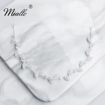 Miallo 2019 Najnovšie Módne Crystal Listy Čelenky Svadobné Doplnky Do Vlasov Ženy, Svadobné Vlasy, Šperky Headpieces