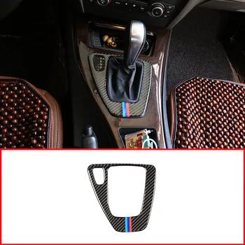 Pre BMW E90 E92 3 Série 2005-2012 Interiérom Uhlíkových Vlákien Gear Shift control Panel (Ovládací Panel Kryt Nálepky LHD RHD príslušenstvo