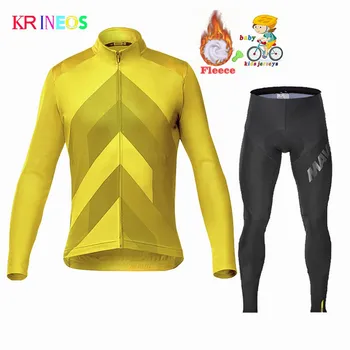 2020 Detský Cyklistický Dres Nastaviť Thermal Fleece, MAVIC Zimné Oblečenie na Bicykli Požičovňa Vyhovovali Chlapcov Ropa Para Ciclismo