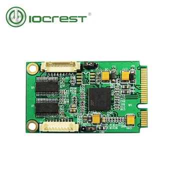 IOCREST Mini PCIe 2 Porty Rs232 Db9 Com Pol Veľkosť Mini PCI Express, Serial Port (sériový Port Priemyselného Regulátora Karty EXAR 17V352