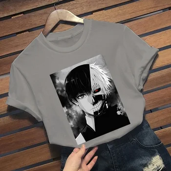 Anime Tokio Vlkolak T-Shirt Japonsko Otaku T-Shirt Mužov Bežné Tričká Krátky Rukáv Tees Streetwear Tričko