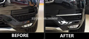 ABS Chrome Predné & Zadné Hmlové Svetlo Lampy Kryt Výbava 4pcs Pre VOLVO XC90 2016 2020 Auto Dekorácie Auto Príslušenstvo Interiéru