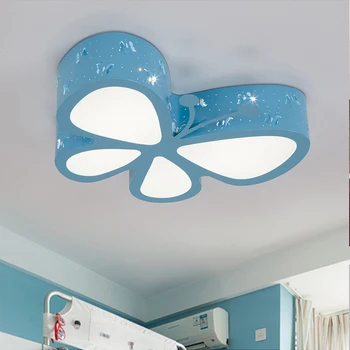 Moderné stručný deti spálňa farebný motýľ duté železa LED stropné svietidlo domov deco jedáleň akryl stropné svietidlo