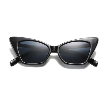 LongKeeper Vintage Cat Eye slnečné Okuliare Ženy 2021 Retro Sexy Odtiene Slnečné Okuliare Ženské Okuliare Black Leopard Oculos UV400