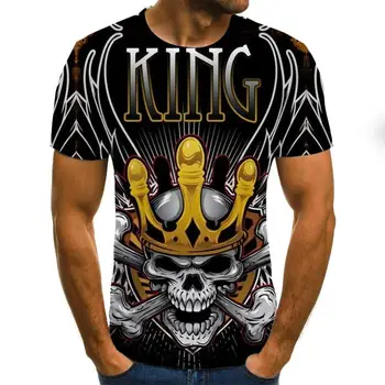 2020 Značky Motocyklov T Shirt Punk T-shirt Rytier Košele 3d T Shirt Mužov Bežné Vintage Hip Hop Letné Tee Top Homme Oblečenie