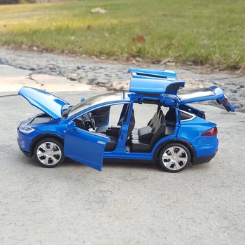 Doprava zadarmo New1:32 Tesla MODEL X MODEL3 Zliatiny Modelu Auta Diecasts & Hračky autíčka Dieťa, Hračky Pre Deti, Darčeky Chlapec Hračka