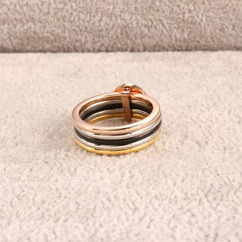 Luxusné Výročie Svadby Pásma CZ Prstene pre Ženy, Mužov, Zmiešané Farby Multi Layer Strom Krúžok Žien Ženské Svadobné Šperky