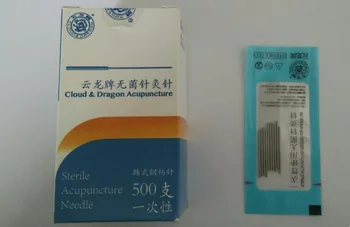 500pcs/box yunlong sterilné, akupunktúrne ihly, jednorazové masáž akupunktúrnych ihiel, 0.16*7mm/0.16*13mm 0.25/30 mm priemer