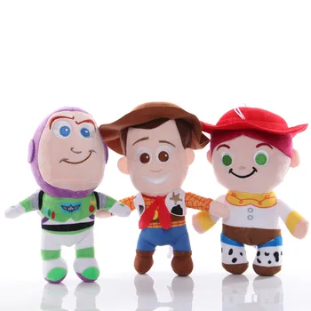 15 cm Toy Story 4 Woody & Buzz Lightyear Bábika Mäkké, Vypchaté Deti Narodeniny, Vianočné Darčeky Plyšové Hračky pre Deti roku 2020