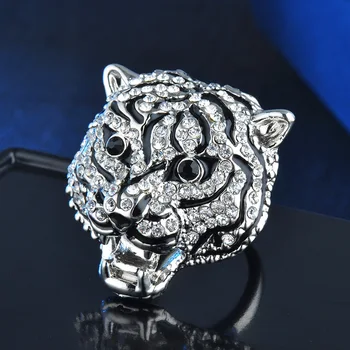 Veľkoobchod Tiger Crystal Prst Krúžky Muž Príslušenstvo Krúžok Módne Šperky Milenca Klenot, Výročia, Narodeniny, Party Dary