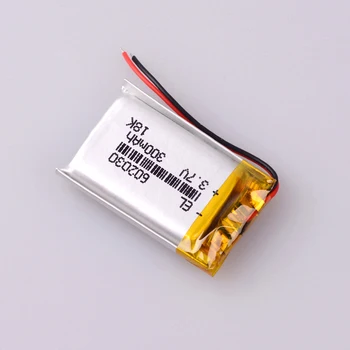 3,7 V 300mAh Nabíjateľná li-Polymer Li-ion Batéria Pre bluetooth headset myši Náramok Náramkové Hodinky reproduktor GPS 602030 062030