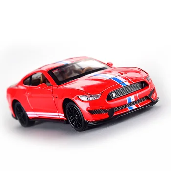 Mustang GT350 1:32 Model Auta Diecast Kovové Zliatiny Simulácia Vytiahnuť Späť Vozidlá Autá Svetlá, Hračky Pre Deti, Darčeky Pre Deti