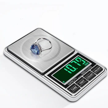 0.01/0,1 g Presnosť LCD Digitálne Váhy 500g/1/2/3 kg Mini Elektronické Gramov Hmotnosti Balance Rozsahu na Čaj Pečenie s Hmotnosťou Rozsahu
