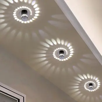 3W Klasický Dizajn Steny Stropné Svietidlá Pre Vnútorné Miestnosti v Pozadí Domáce Dekorácie moderné osvetlenie